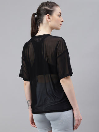 MKH CoreMotion Black Active T-Shirt for Women