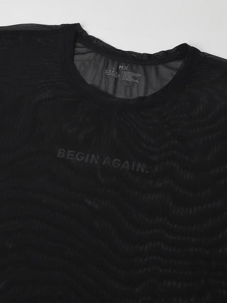 MKH Black VitalMesh Boxy Power Tee – Lightweight Series