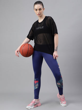 MKH PeakAir Black Training Mesh T-Shirt for Women