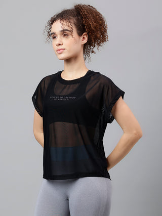 MKH Lightweight Mesh T Shirt Womens Relaxed Fit