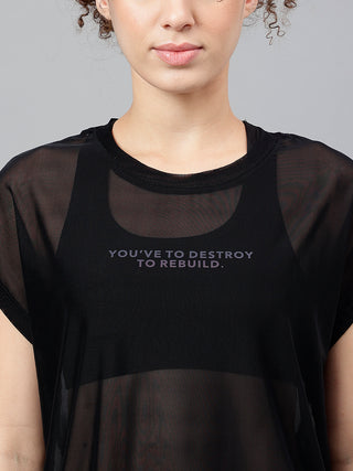 MKH Lightweight Mesh T Shirt Womens Relaxed Fit