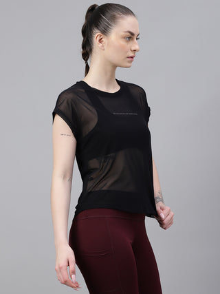 MKH Breathable Mesh T Shirt Womens Easy Layering Fit