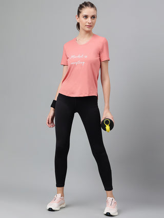 MKH Women Pink Lightweight Training Top for Running and Fitness