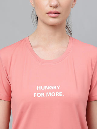 MKH Women Pink Breathable Activity Wear Top for Gym Routine