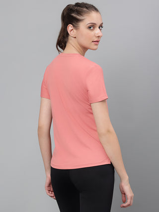 MKH Women Pink Flexible Fitness Activity Top for Training