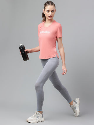 MKH Women Pink Comfortable Running Top for Gym Activity