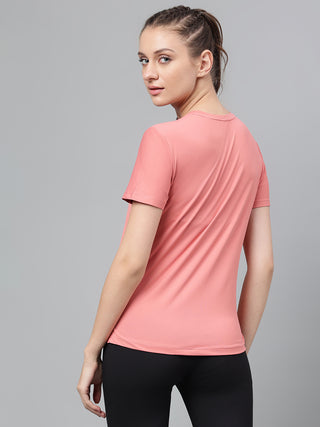 MKH Women Pink Lightweight Fitness Training Top for Daily Use