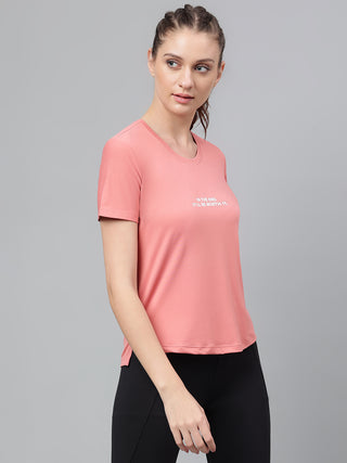 MKH Women Pink Lightweight Fitness Training Top for Daily Use