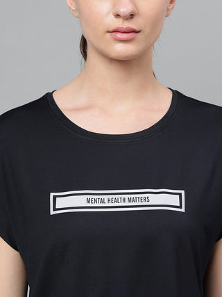 MKH Women Black FlexTrail Sports Activity Top
