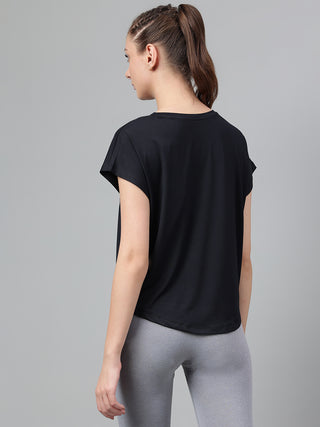 MKH Women Black DrySprint Outdoor Workout Wear