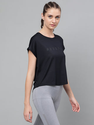 MKH Women Black DrySprint Outdoor Workout Wear
