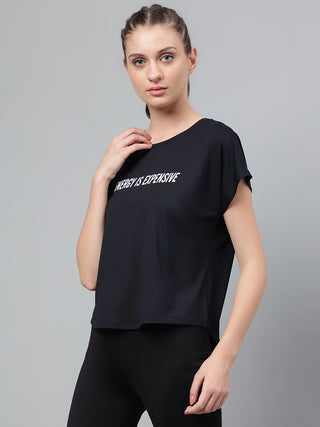 MKH Women Black DrySprint Outdoor Workout Wear