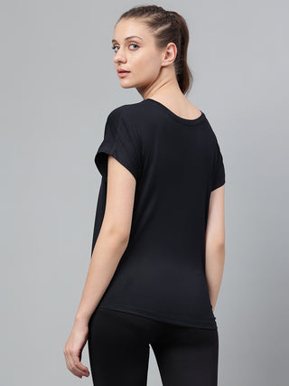 MKH Women Black DrySprint Outdoor Workout Wear
