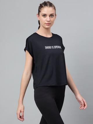 MKH Women Black DrySprint Outdoor Workout Wear