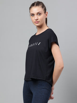 MKH Women Black MotionSprint Gym Activity Top