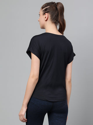 MKH Women Black MotionSprint Gym Activity Top