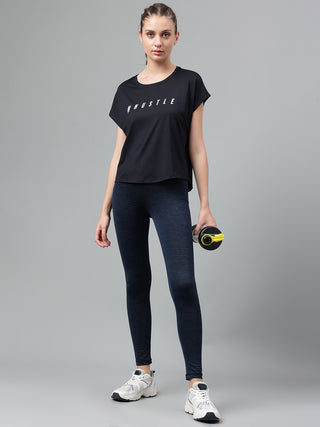 MKH Women Black MotionSprint Gym Activity Top