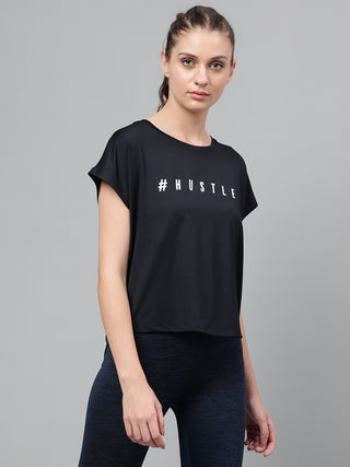 MKH Women Black MotionSprint Gym Activity Top
