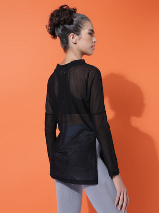 MKH Classic Black Mesh Active Top
