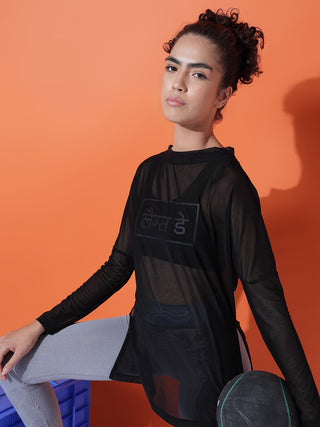 MKH Women’s Mesh Long Sleeve Fitness Shirt
