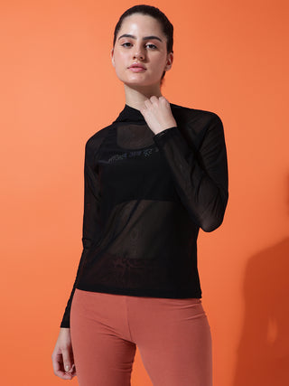 MKH Mesh Style Active Long Sleeve Top