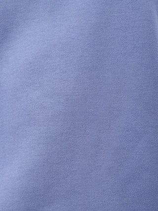 MKH Slate Blue Women Classic Relaxed Cotton Fleece Sweatshirt