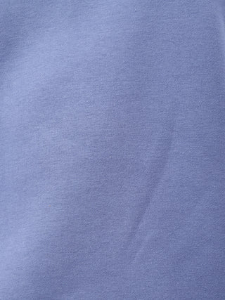 MKH Slate Blue Women Cozy Lounge Cotton Fleece Sweatshirt