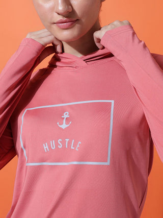 MKH Women Pink Soft Touch Activewear T-Shirt