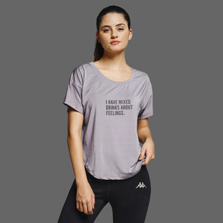 MKH Women Lavender Signature Everyday Comfort Printed T-Shirt