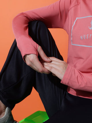 MKH Women Pink Soft Touch Activewear T-Shirt