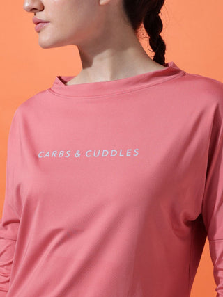 MKH Women Pink Performance Full Sleeve T-Shirt