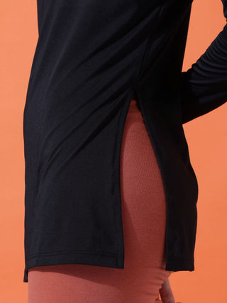 MKH Women Black Sweat Absorb Training T-Shirt