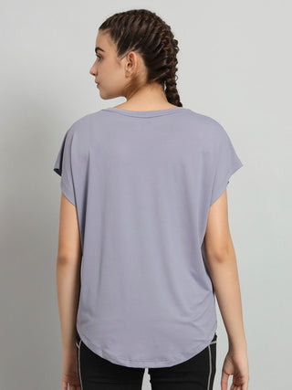 MKH Women Lavender Workout Ready T-Shirt
