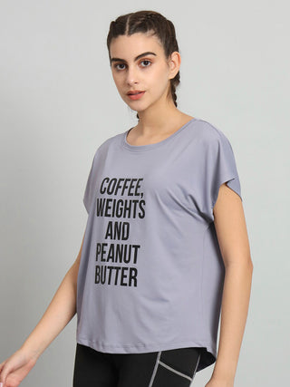 MKH Women Lavender Workout Ready T-Shirt