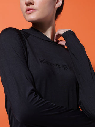 MKH Women Black Ultra Comfort Full Sleeve T-Shirt