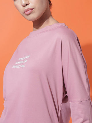 MKH Women Onion Pink Full Sleeve Workout T-Shirt